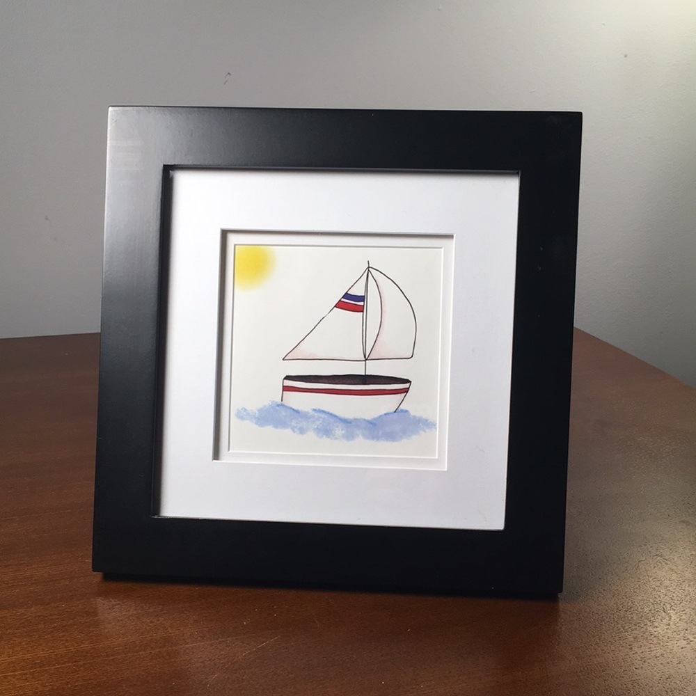 Sailboat in frame